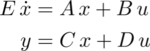 State-space equation of full order model